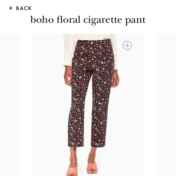 Kate Spade Boho Floral Cigarette Pant - Picture 3 of 7